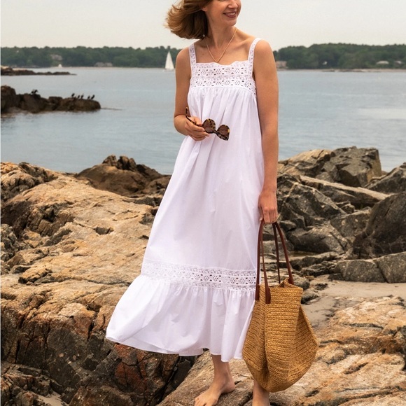 J. Crew Athena White Maxi Dress - Picture 6 of 6